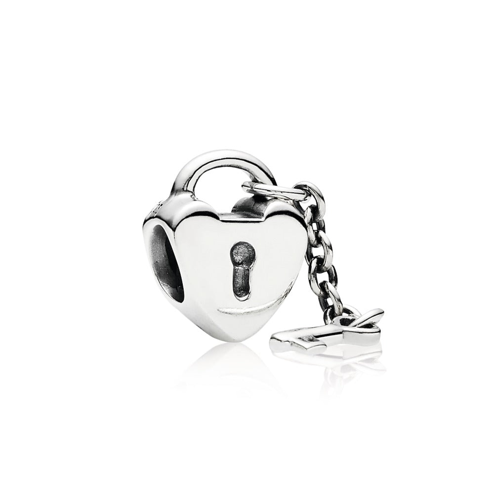 Heart Lock & Key Charm