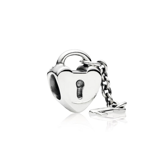 Heart Lock & Key Charm