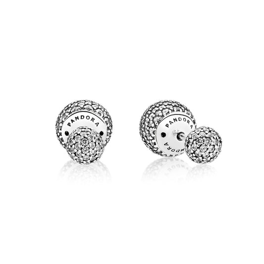 Pave Drops Stud Earring