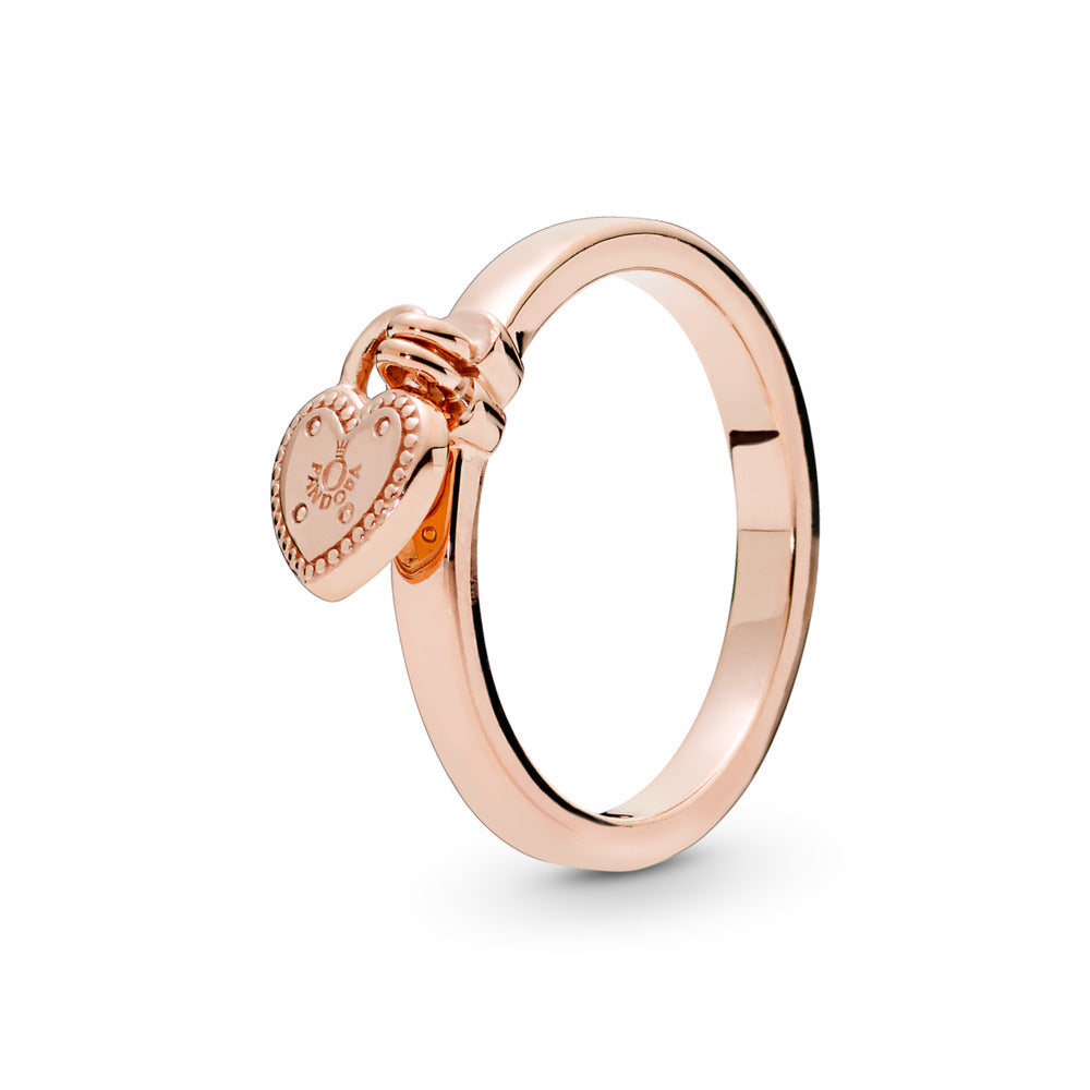 Heart Padlock Ring