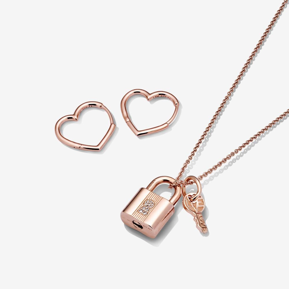 Padlock and Heart Jewelry Gift Set