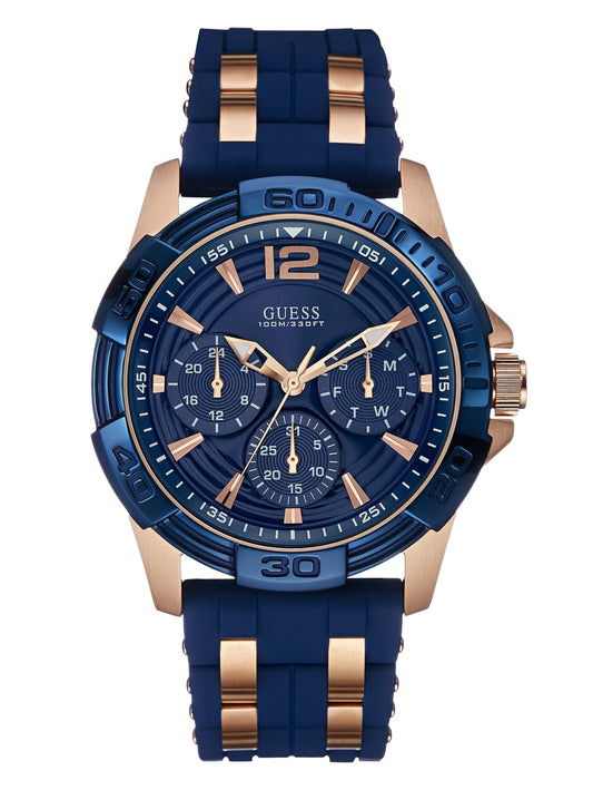 Guess 43MM Blue Sillicone U0366G4