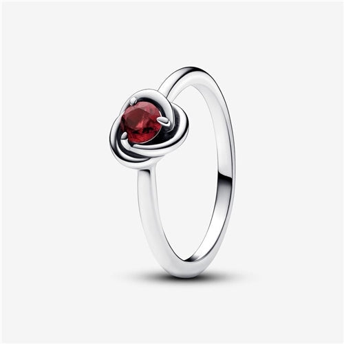 Pandora July True Red Eternity Circle Ring