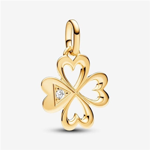 Pandora ME Heart Four-leaf Clover Medallion Charm
