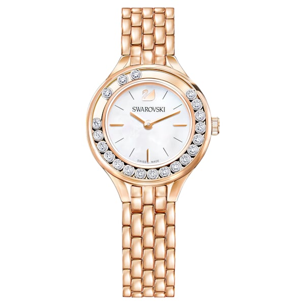 Swarovski Lovely Crystals Watch, Metal Bracelet, Rose Gold Tone PVD