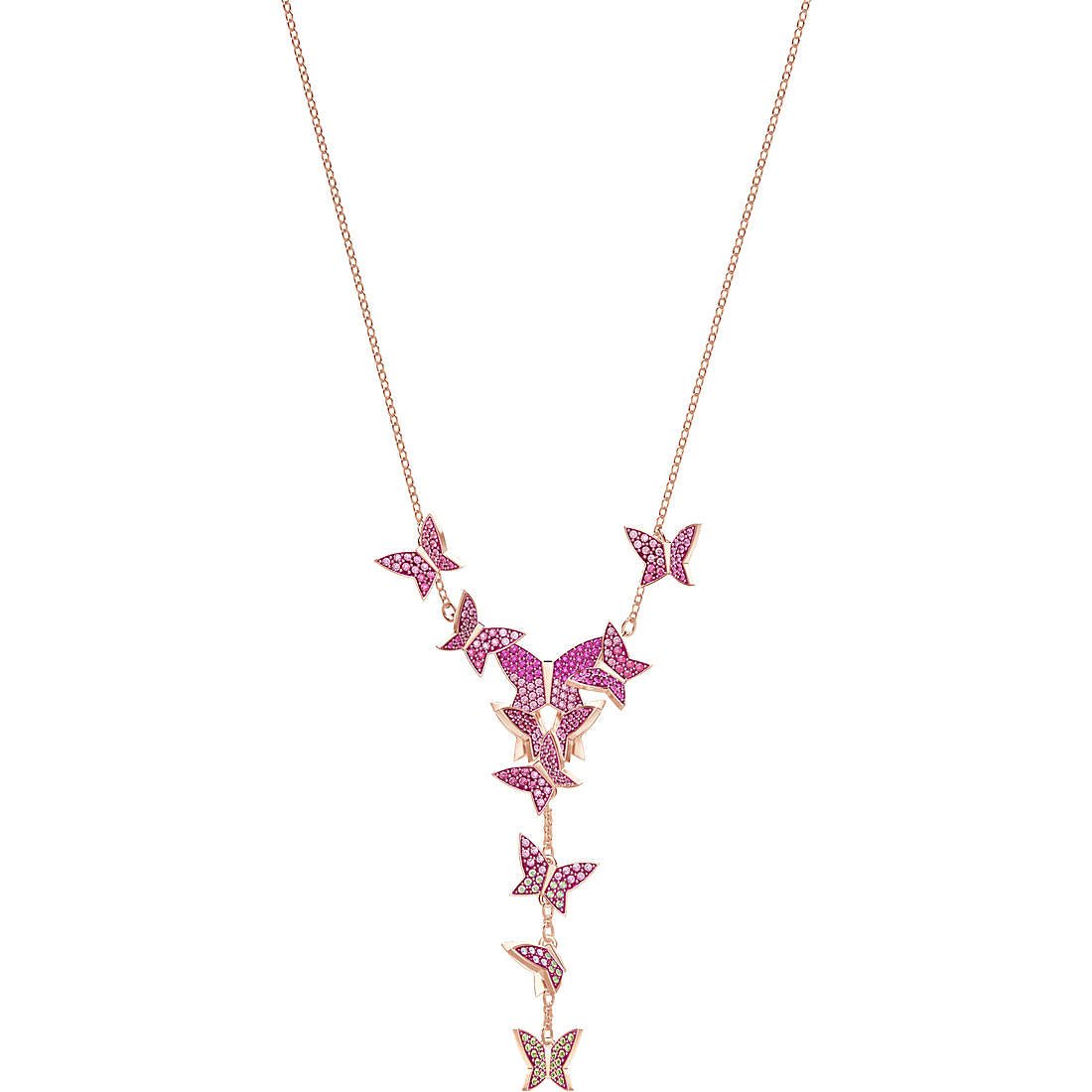 Swarovski Lilia Y Necklace, Multi Colour, Gold gold tone plated