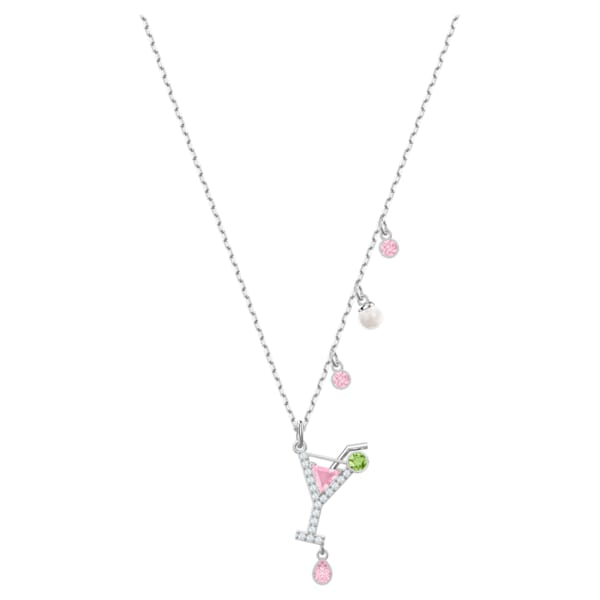 Swarovski No Regrets Cocktail Pendant, Multi-coloured, Rhodium plating