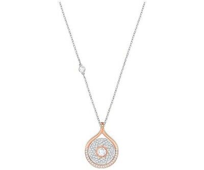 Swarovski Humanist Lotus Necklace, White, Mixed Plating