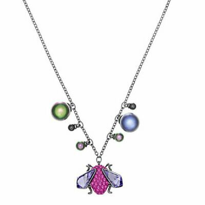 Swarovski Magnetized Necklace, Multi-colored, Black Ruthenium Plating