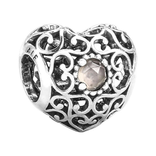 June Signature Heart Charm