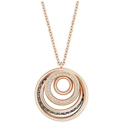 Swarovski Dynamic Medium Pendant, Mixed Colour, Rose Gold Plated