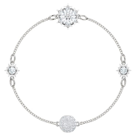 Swarovski Remix Collection Snowflake Strand, White, Rhodium plated