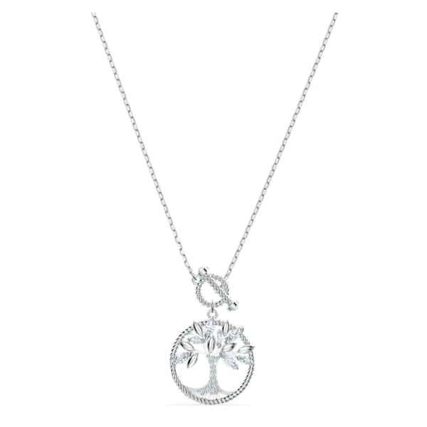 Swarovski Symbolic Tree of Life Necklace, White, Rhodium plated