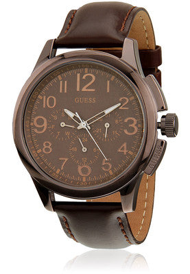 Guess 46MM Gunmetal Plated Stainless Steel W0067G4