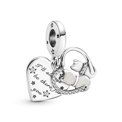 Cats & Hearts Dangle Charm