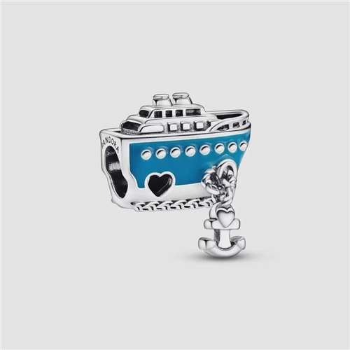 Anchored Cruise Ship Charm