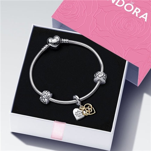 Lab-grown Diamond and Hearts Bracelet Gift Set