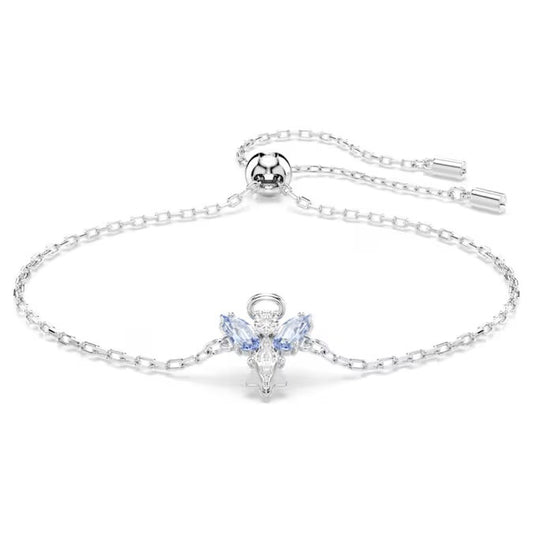 Magic bracelet Angel, Blue, Rhodium plated