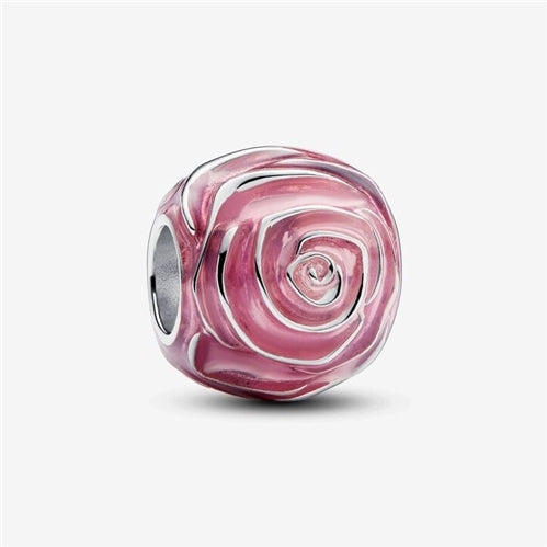 Pink Rose in Bloom Charm