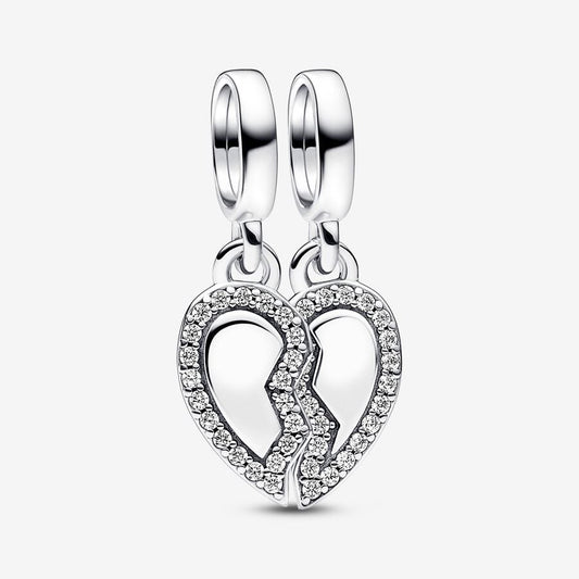 Friends Splittable Heart Dangle Charm