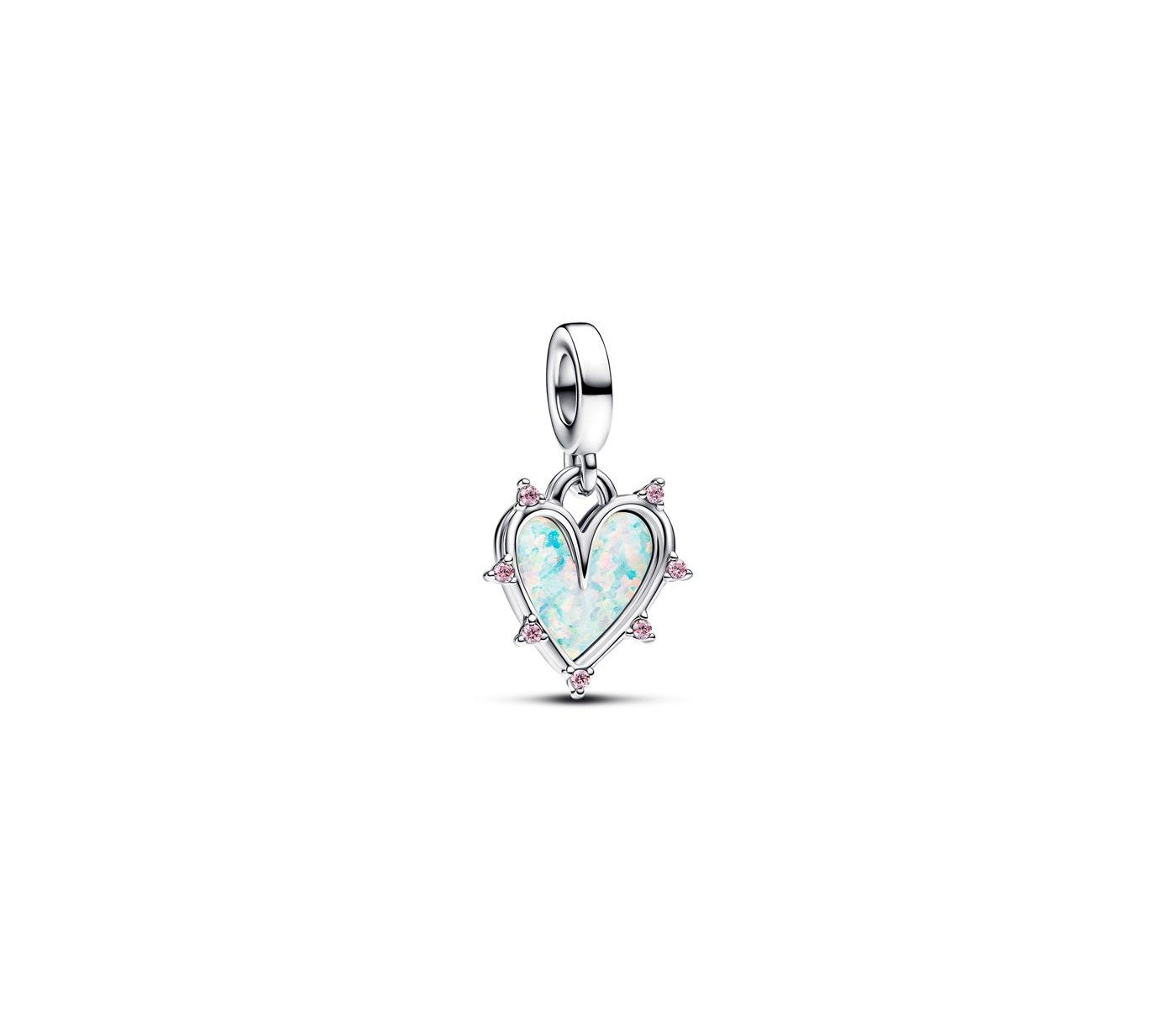 Friendship Opalescent Double Dangle Charm