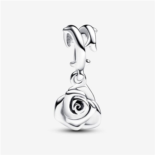 Rose in Bloom Dangle Charm