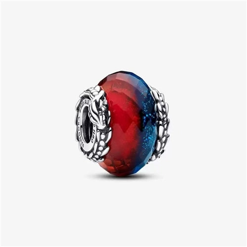 Game of Thrones Ice & Fire Dragons Dual Murano Glass Charm