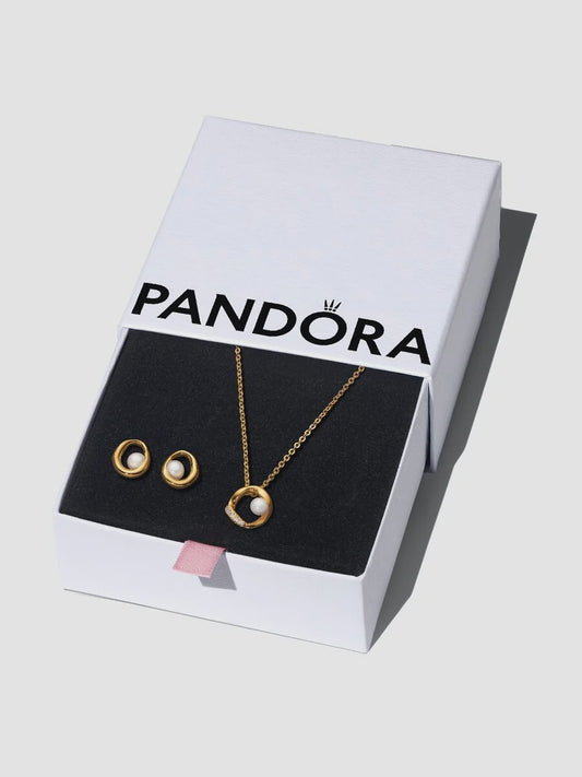 Organic Sparkle and Pearl Jewelry Gift Set