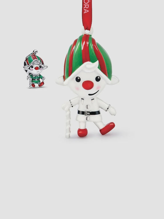 Holiday Elf Charm and Ornament Set