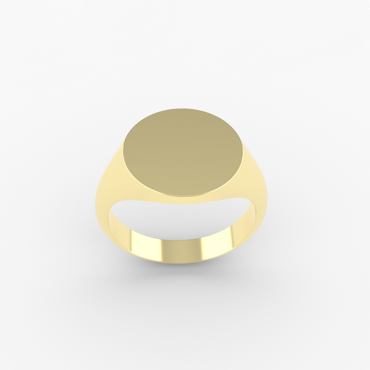 Bold Round Signet Ring