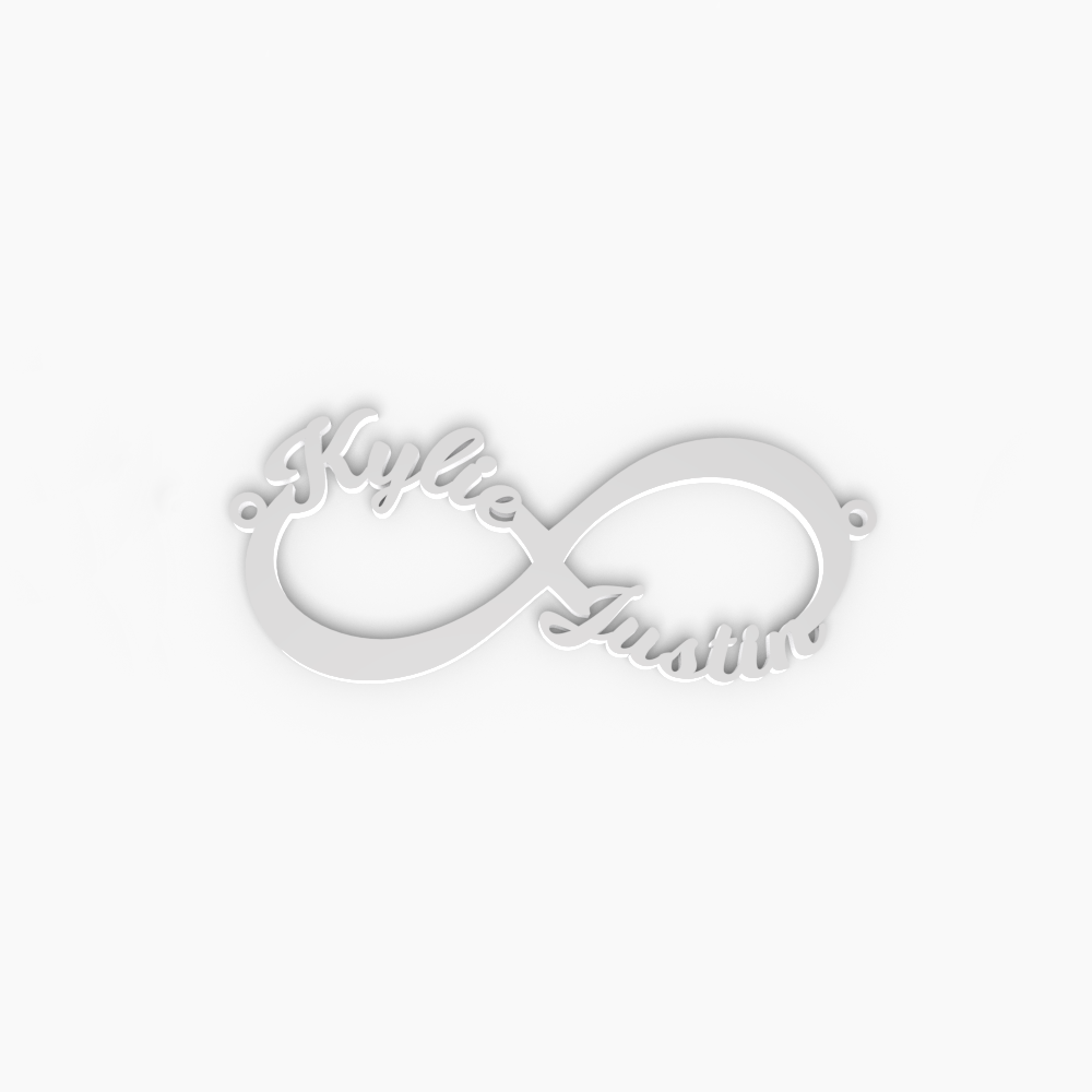Infinity Name Tag Necklace