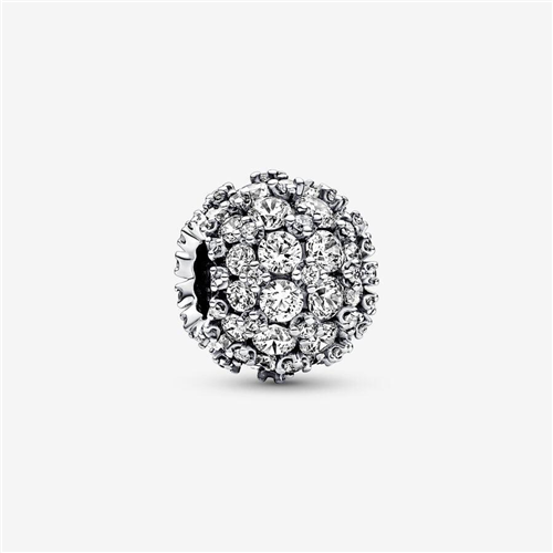 Sparkling Pave Round Charm