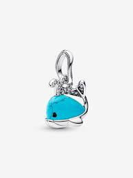 Turquoise-coloured Whale Dangle Charm