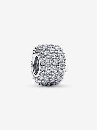 Sparkling Pave Triple row Charm