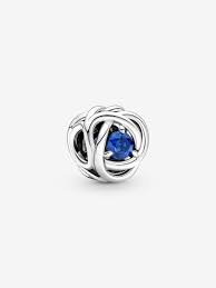 Blue Eternity Circle Charm