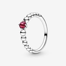 Pandora Blazing Red Beaded Ring 198867C02