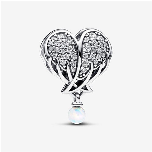 Pandora Sparkling Angel Wings & Heart Charm