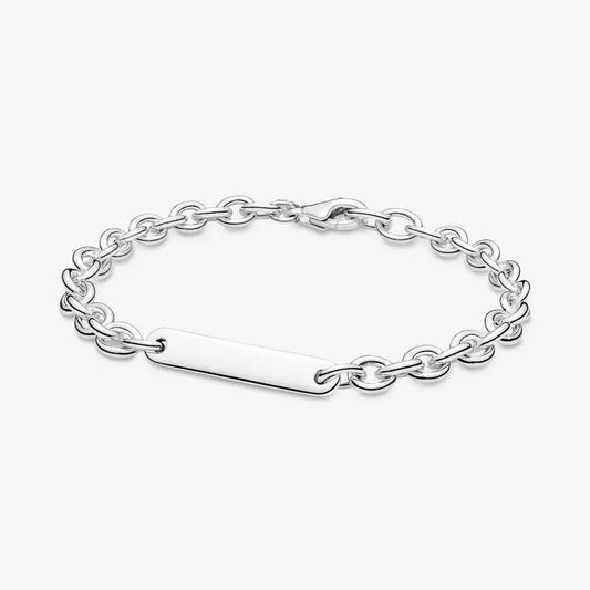 Engravable Bar Link Bracelet