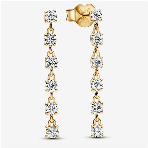 Pandora Sparkling Stones Drop Earrings