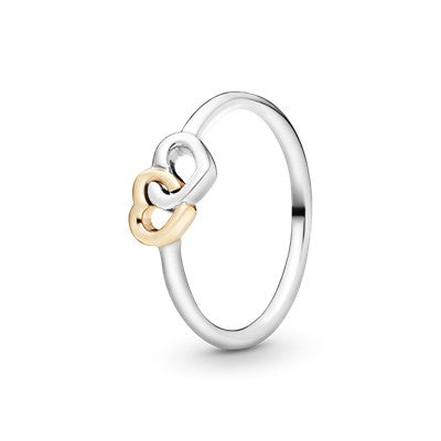 Interlocked Hearts Ring