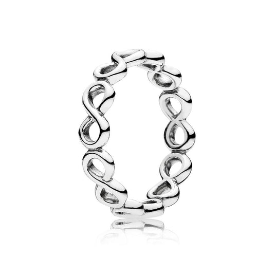 Infinity silver ring