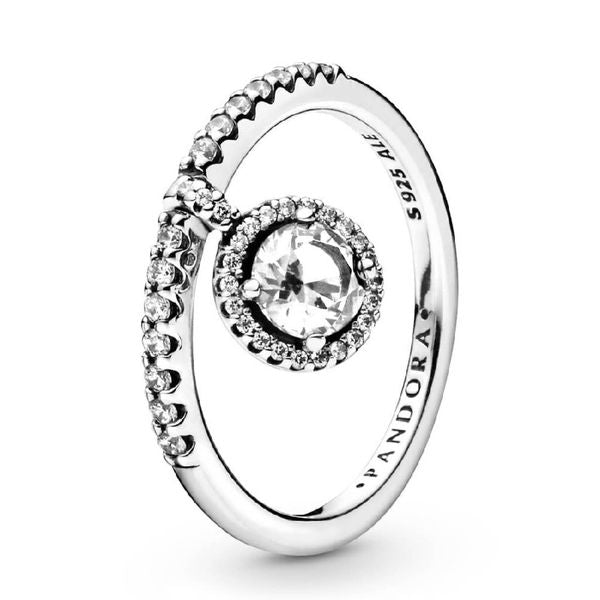 Dangling Round Sparkle Ring