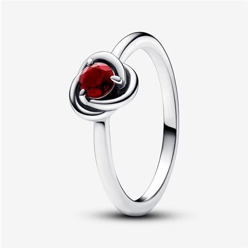 Pandora Red Eternity Circle Ring