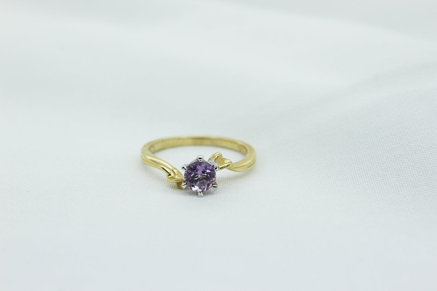 Six Claw Amethyst Ring in 14K