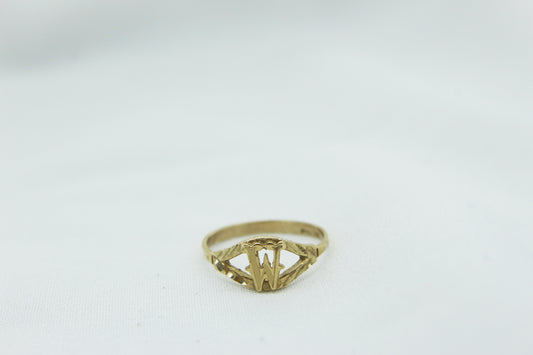 Vintage Initial Ring  in 10K