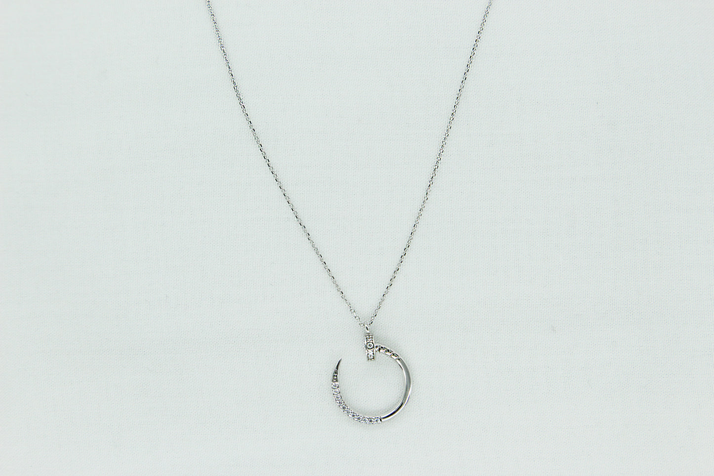 Sparkling Nail Necklace in 10K
