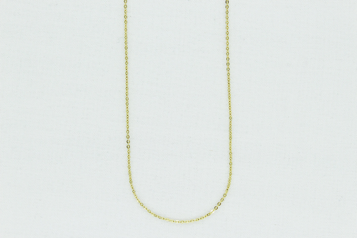 Dainty Cable Link Chain in 10K (1.1mm x 1.1mm)
