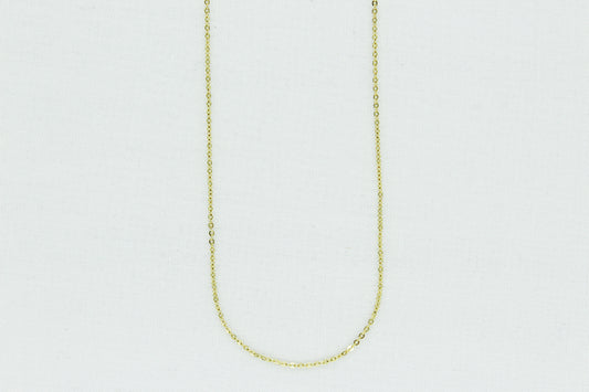 Dainty Cable Link Chain in 10K (1.1mm x 1.1mm)