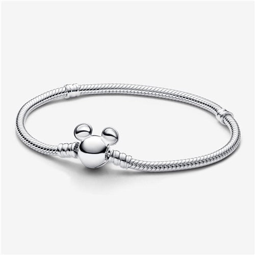 Disney Mickey Mouse Clasp Moments Snake Chain Bracelet