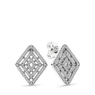 Sparkling Pattern Heart Single Stud Earring